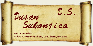 Dušan Sukonjica vizit kartica